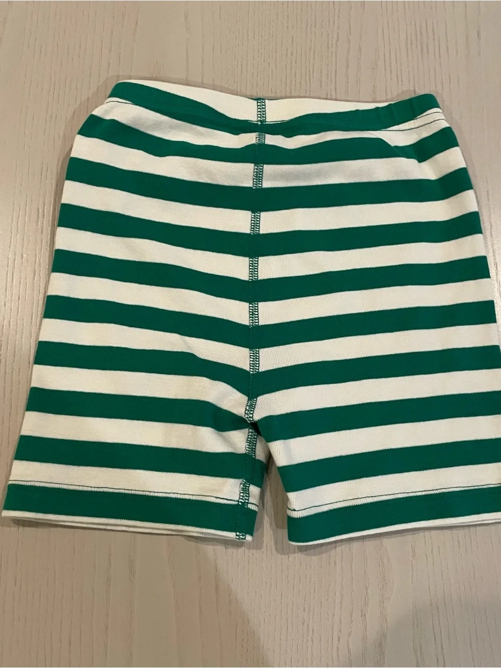Hanna Andersson HannaJams Short John Pajama Set (Green Stripe) - Size 8 130